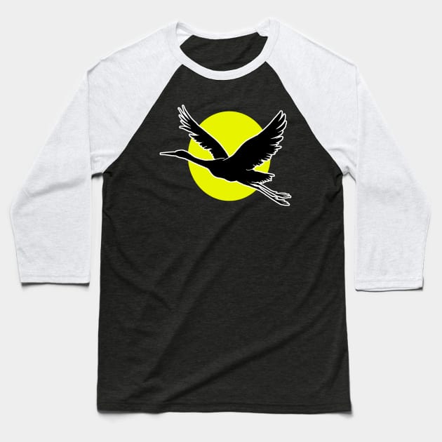 Bird flying freely Baseball T-Shirt by Marccelus